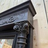 Miroir époque Napoléon III en bois noirci