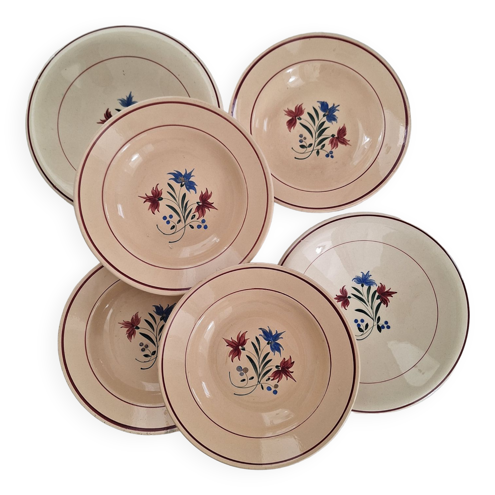 Vintage Luneville K&G plates