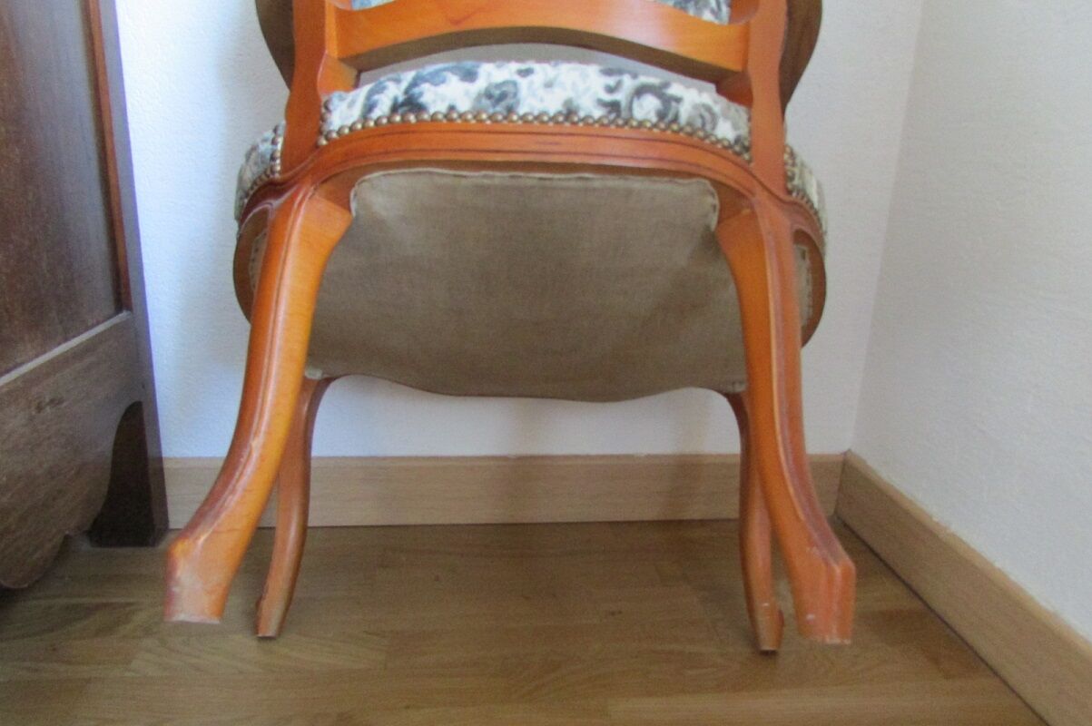 Louis XV blue style armchair