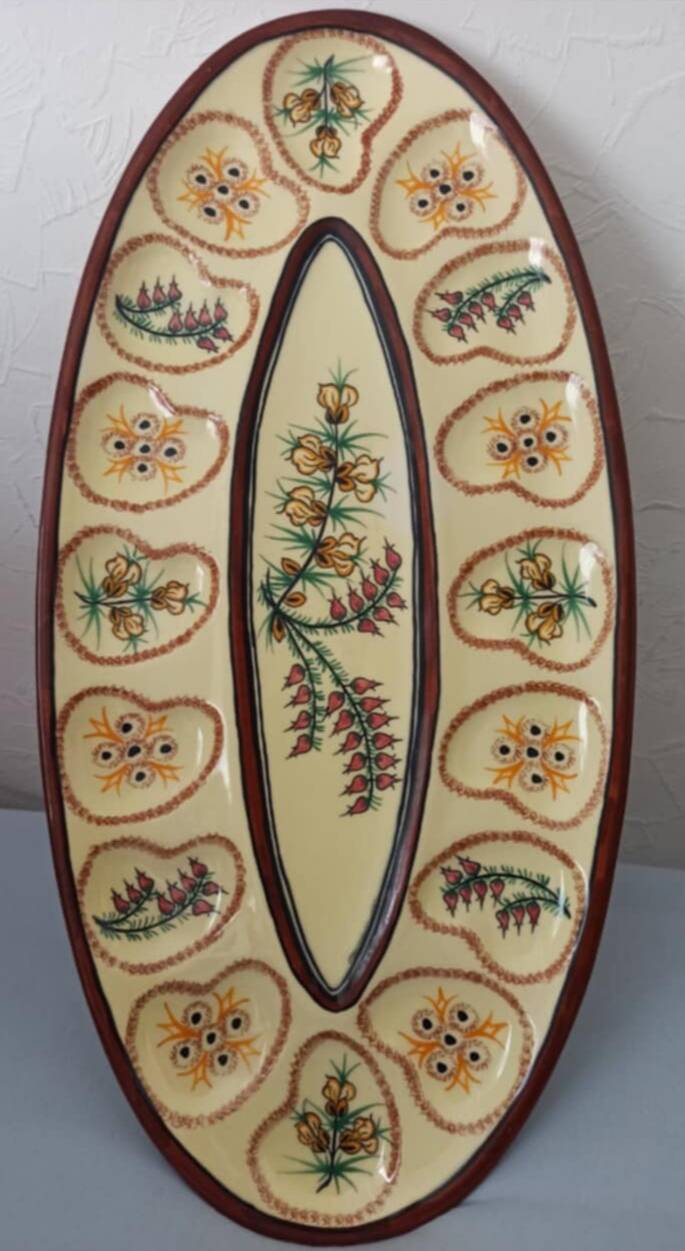 Oyster platter and 6 plates