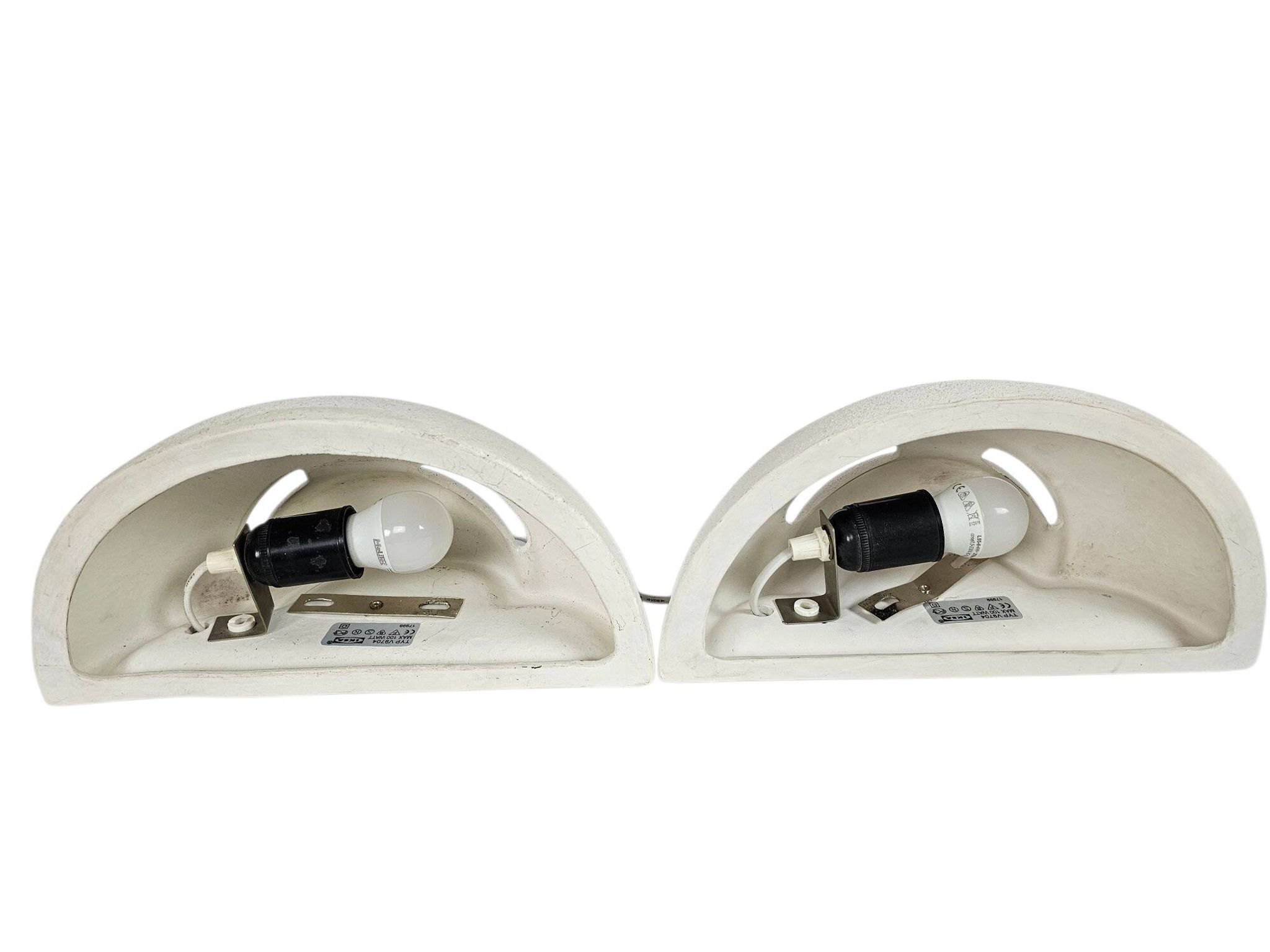 2 appliques en céramique par Ikea modèle V9704, années 90