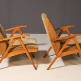 Pair of Czechoslovak armchairs, 1960's