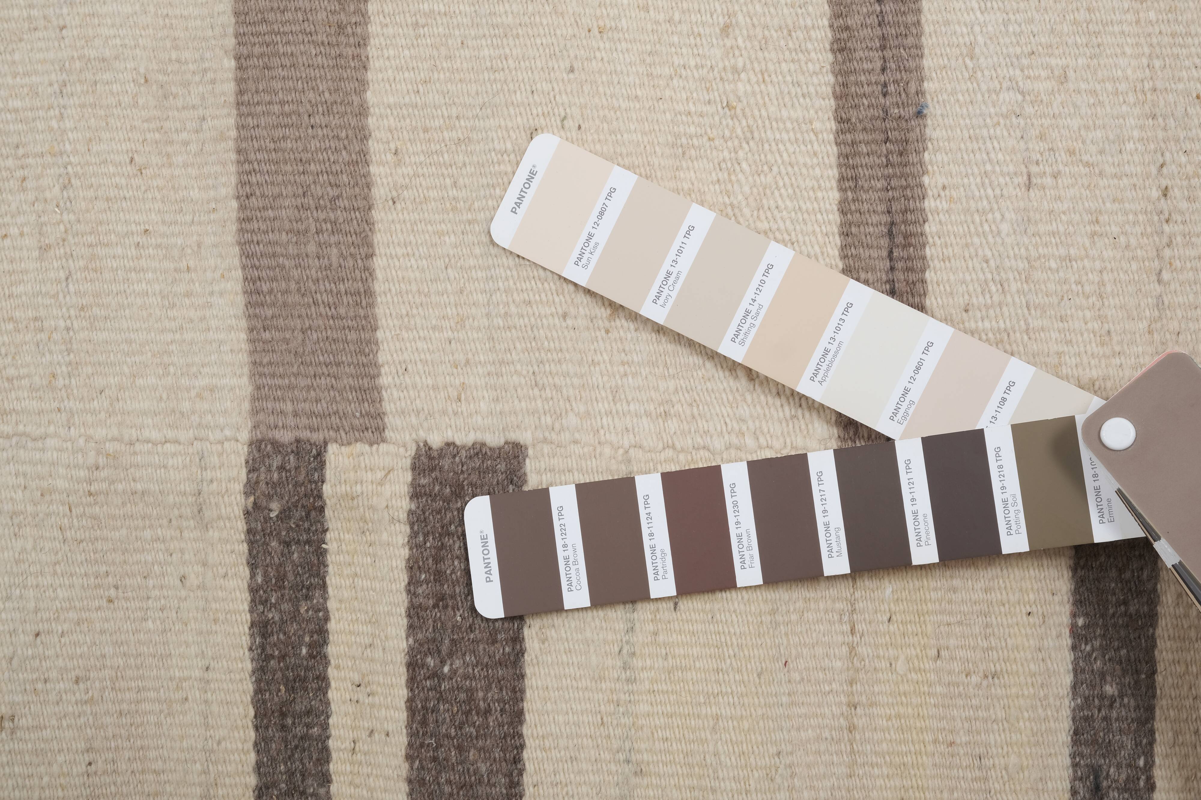 Vintage Anatolian Striped Hemp Kilim Rug