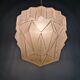Art Deco pendant lamp in satin glass, 1920s-30s