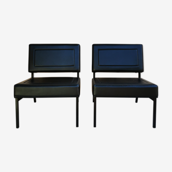 Black armchairs