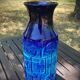 Blue ceramic vase. West Germany Bay Keramik. 1960s. Model 954-30.