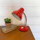Vintage Desk Lamp Swan Neck Red - 70s Pop Art Design