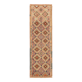 Kilim Herki vintage turc tissé à la main 111 cm x 350 cm