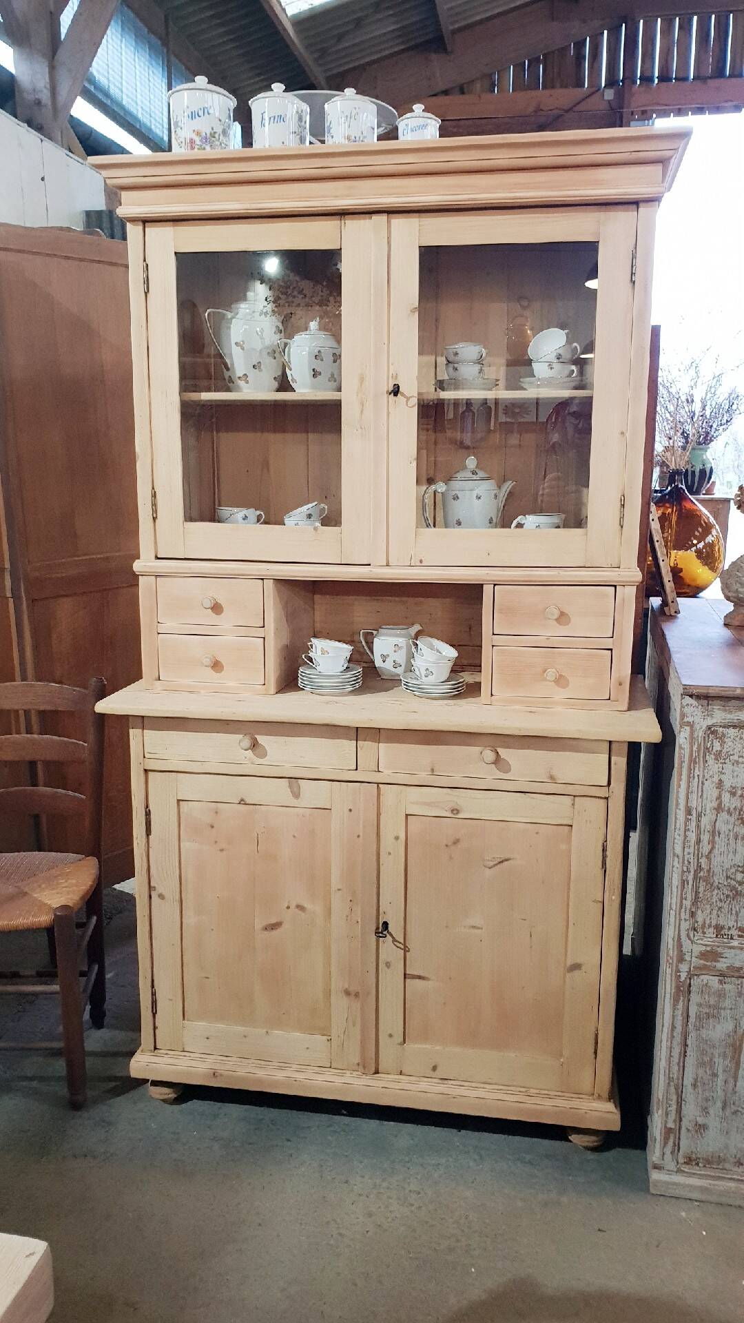 Old sideboard in two parts