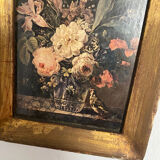 Woodcut of a bouquet of flowers