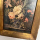 Gravure sur bois d'un bouquet de fleurs