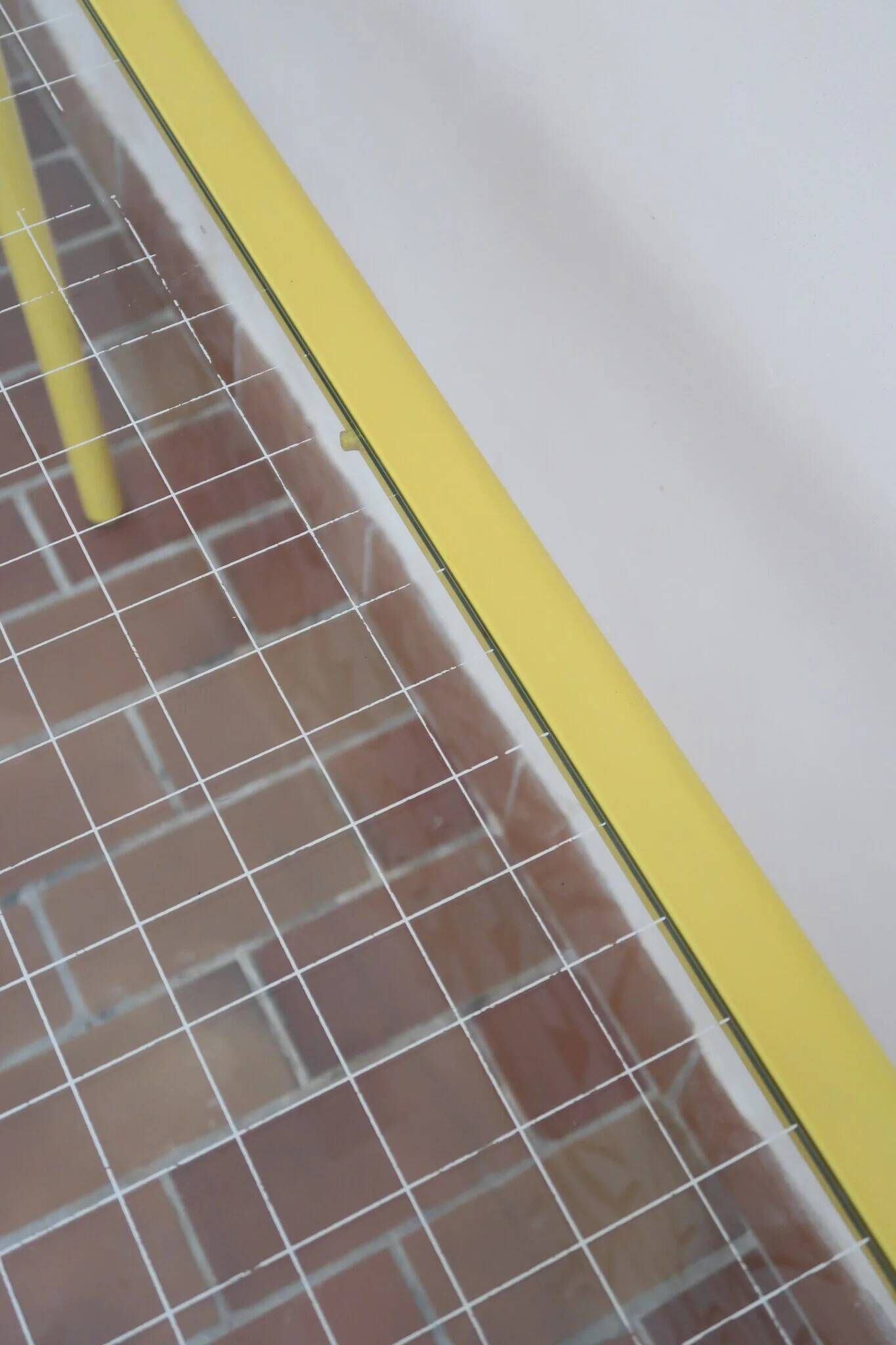 Giandomenico Belotti desk for Fly Line, yellow metal