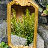 Antique mirror gilded with leaf