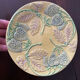 Set de 6 assiettes en barbotine vers 1930