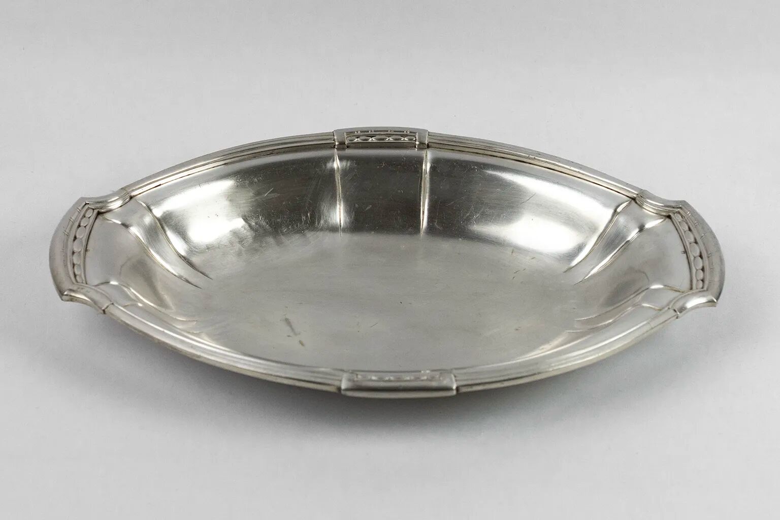 Orbrille silver-plated oval serving basket – Art Deco, 1930s