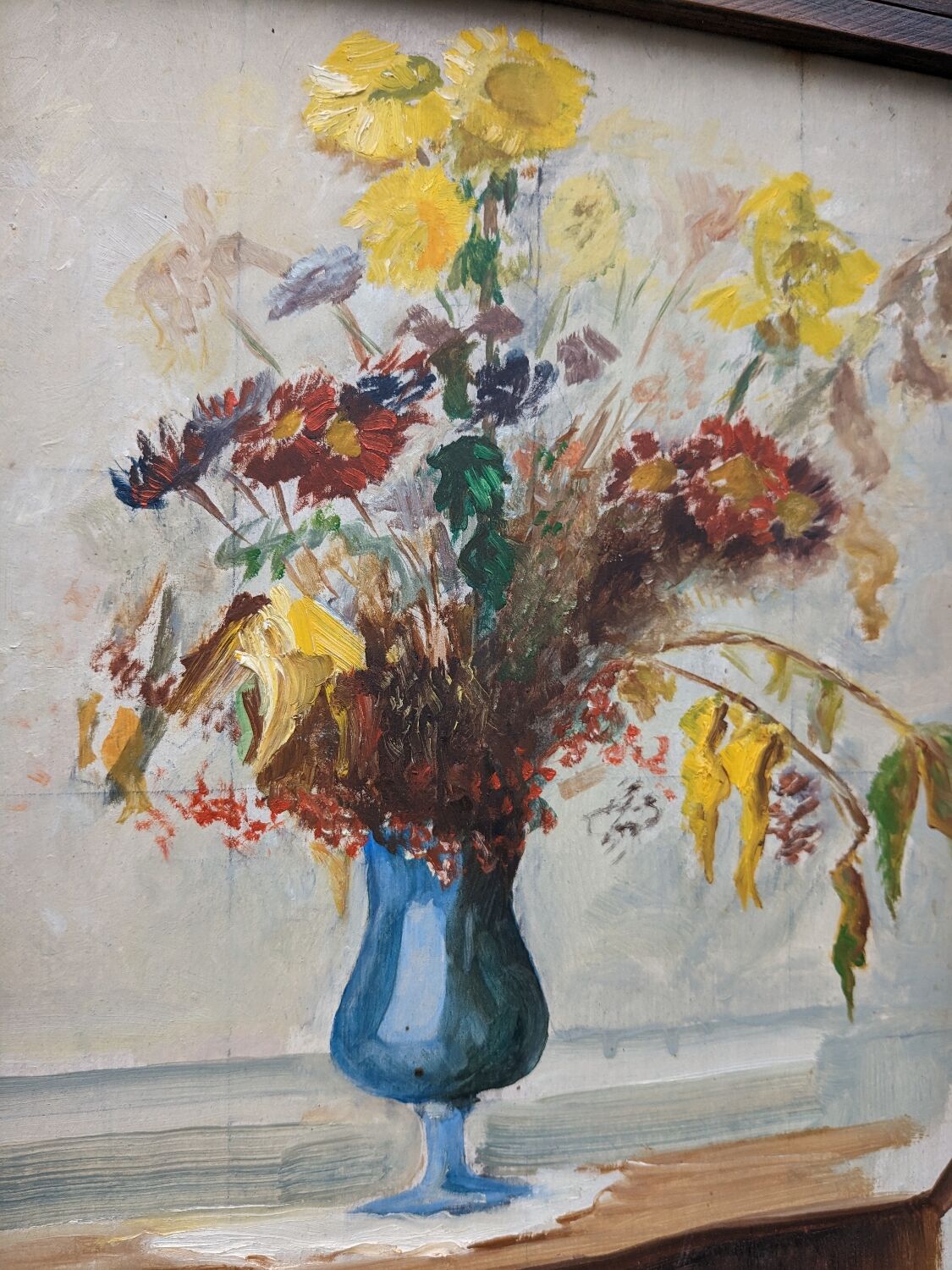 Floral painting table