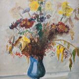 Floral painting table