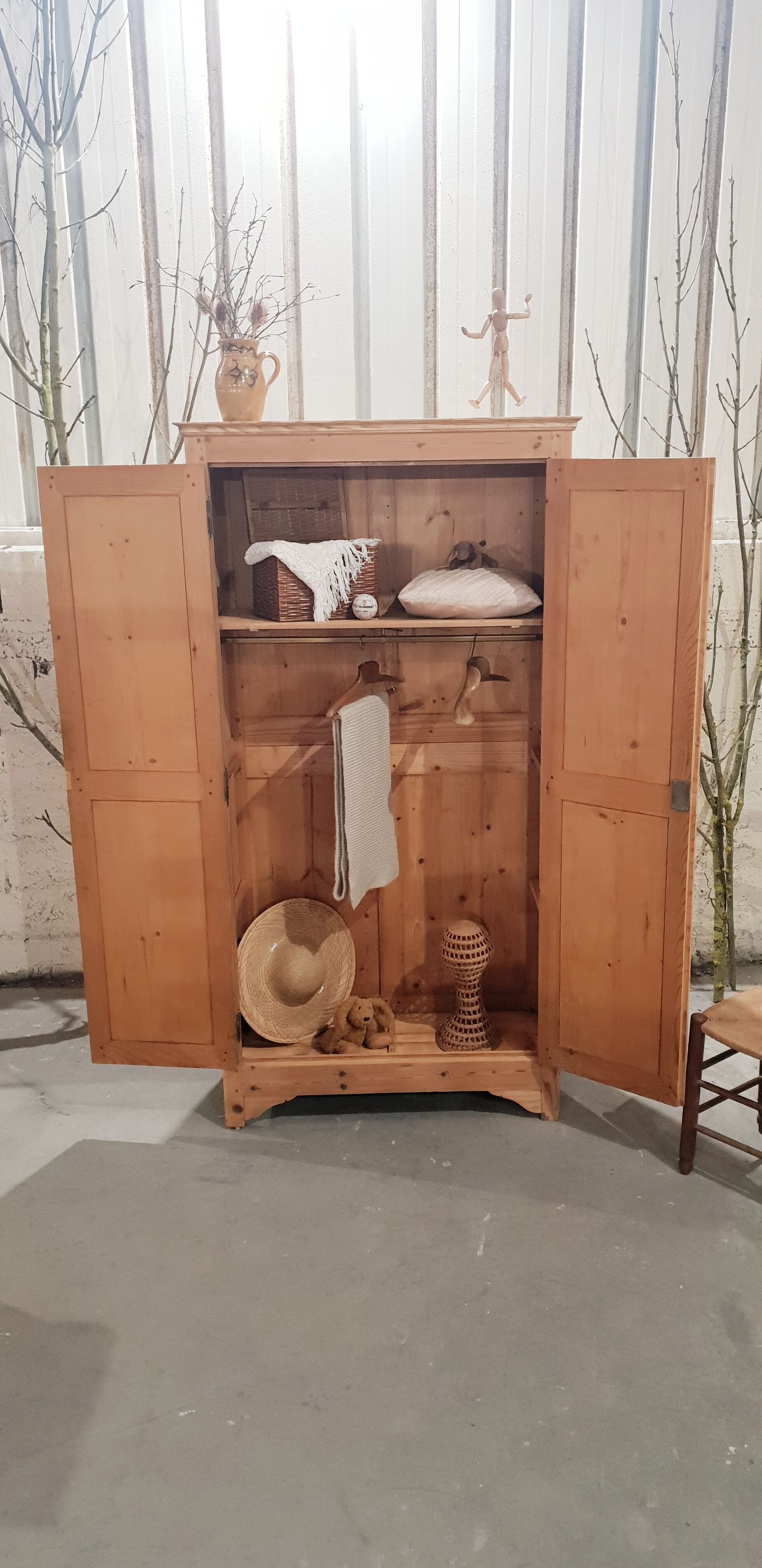 Antique pine cabinet