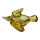 Murano, yellow glass bird-shaped pocket tray, 20th century