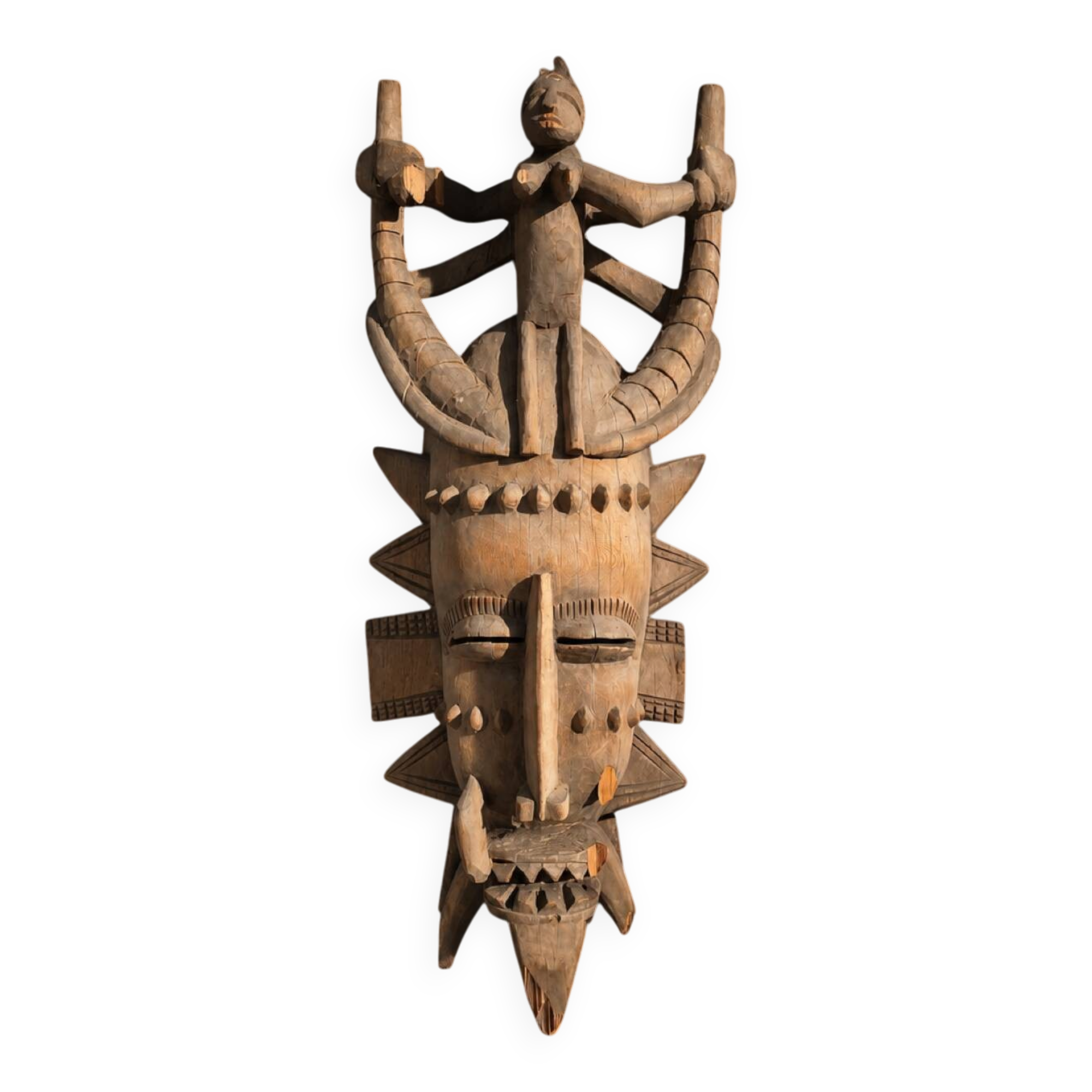 Grand Senoufo kpélié mask from Ivory Coast, 20th century.