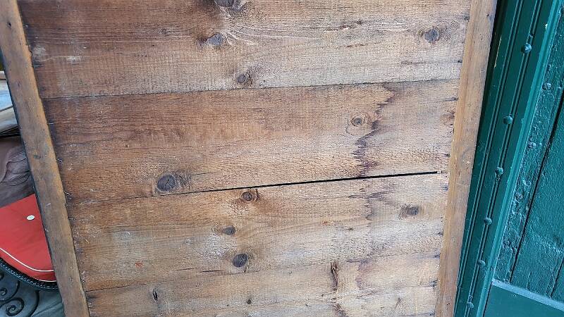 Antique wooden mirror