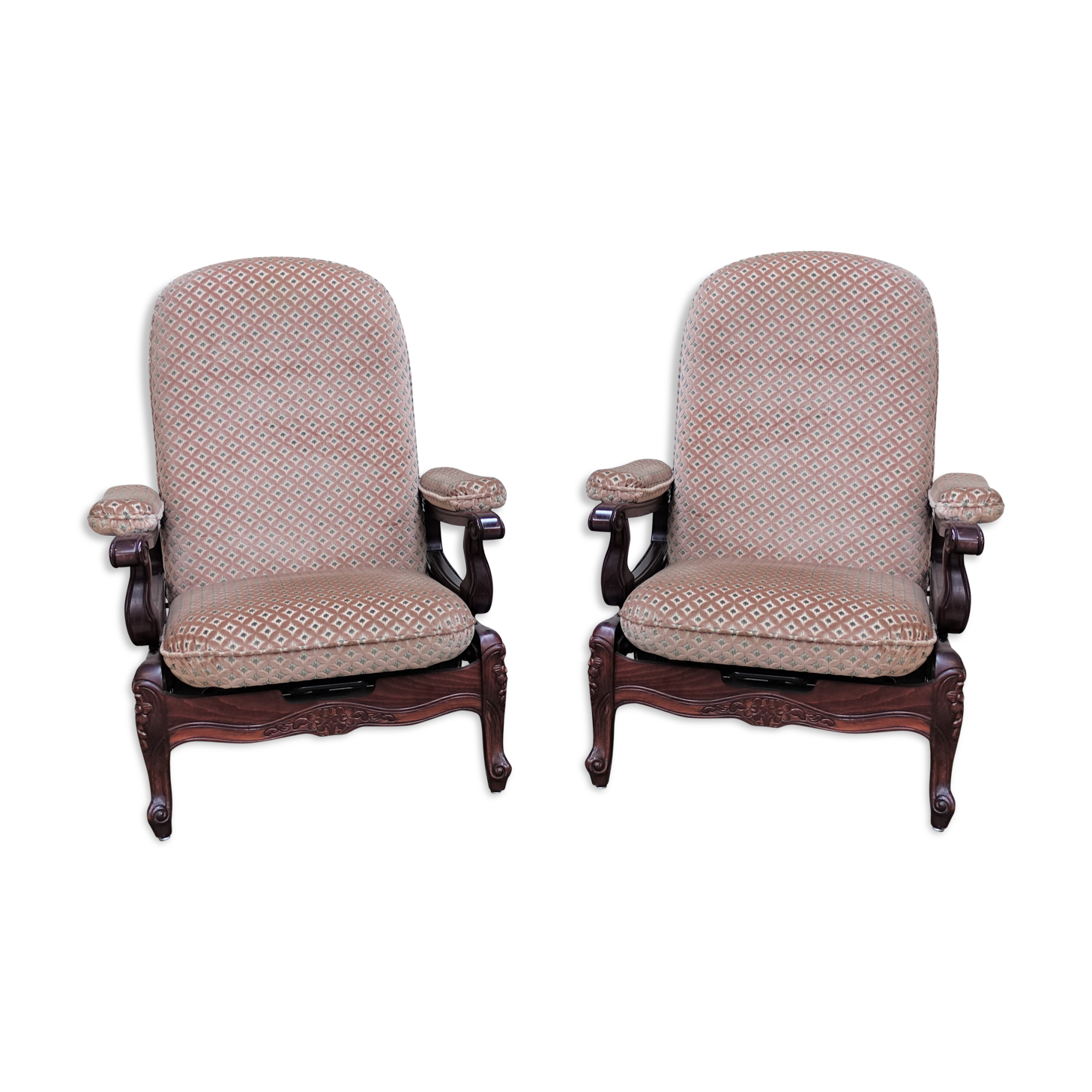 Set of 2 Louis XV armchairs