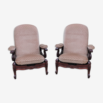 Ensemble de 2 fauteuils Louis XV