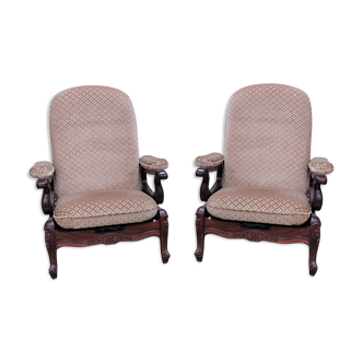 Set of 2 Louis XV armchairs