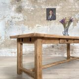 Solid oak farm table