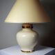 Cracked earthenware lamp Le Dauphin "Dynasty" Panama vintage 80s-90s