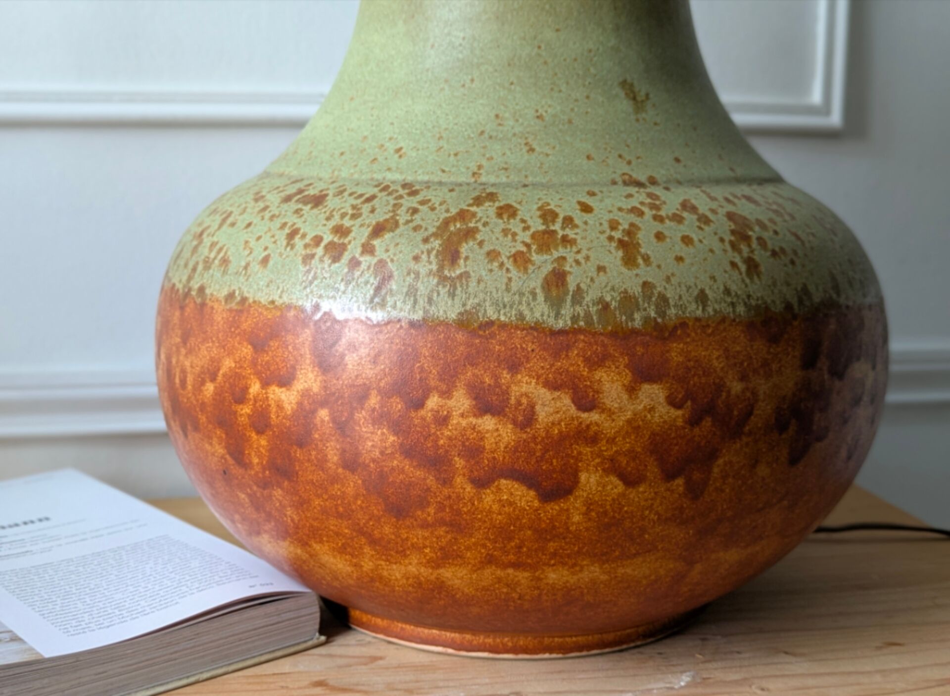 Grand pied de lampe vintage style ''fat Lava'' 70'
