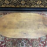 Oak winegrower's target coffee table