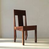 Art Deco modernist chair in solid oak from the 1930s/40s