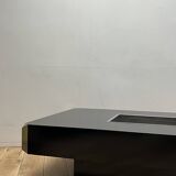 Alveo black coffee table by Willy Rizzo