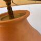 Terracotta ceramic lamp