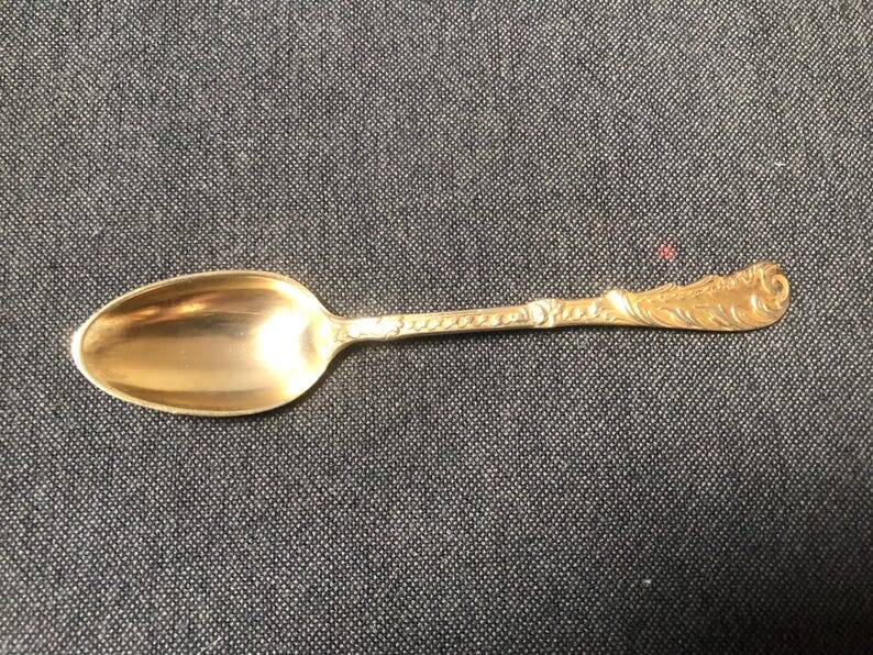 Vintage Art Nouveau Metal Teaspoons - Set of 6, France