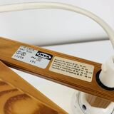 Vintage Ikea pine accordion folding wall lamp, 1980s