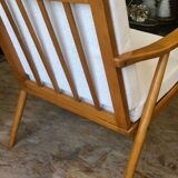 Fauteuil Stella vintage tissus bouclette