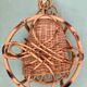 Suspension rotin vintage