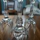 4 vintage crystal champagne flutes from Arques