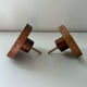Pair of Scandinavian trunk hooks