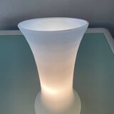 Vintage frosted glass lamp from the 70s-80s