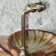 Large scallop shell dish – French earthenware – 1950s–70s – Vintage