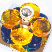 Brutalist glass wall sconce by Albano Poli for Poliarte, Italy 1970's