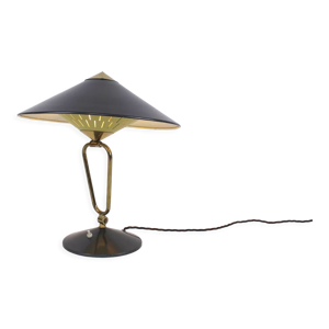 Lampe de table laiton et métal