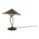 Table lamp brass and metal Germany 1950s