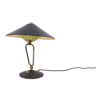 Table lamp brass and metal Germany 1950s