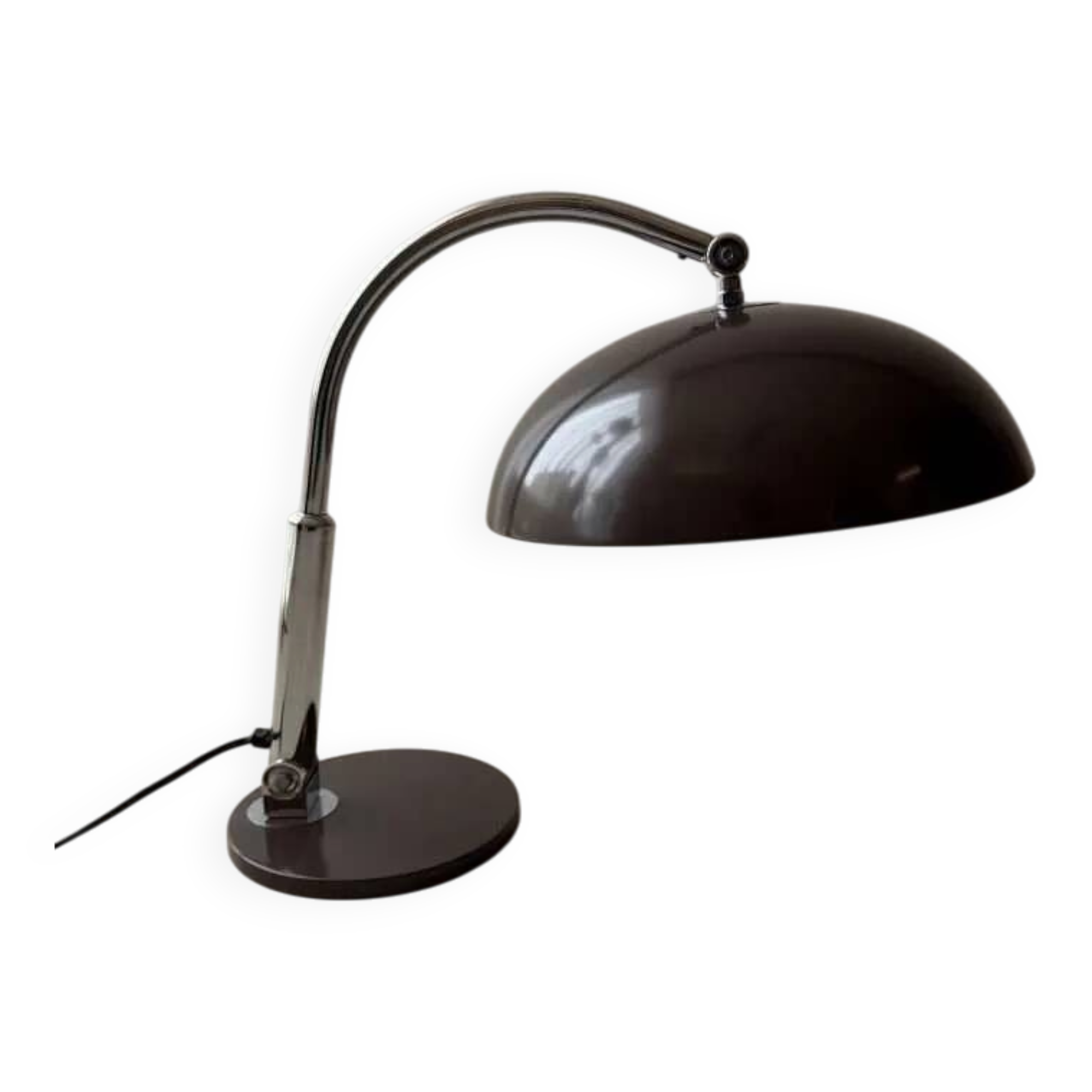 Hala desk lamp model 144 Busquet bronze brown 1950s