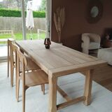 Solid oak farm table