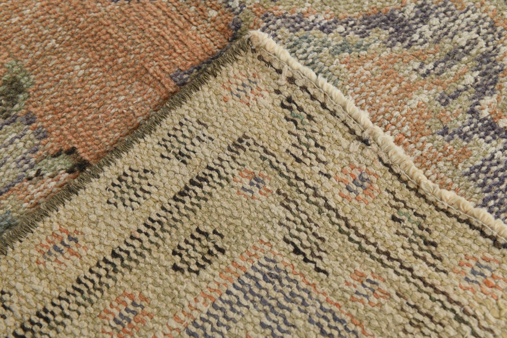 6x9 Peach & Cream Oriental Style Pattern Vintage Rug, 188x288Cm